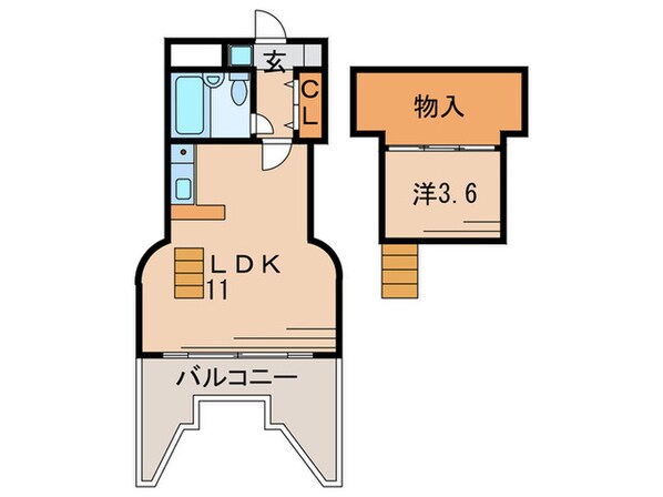 ホイットニー武庫川の物件間取画像